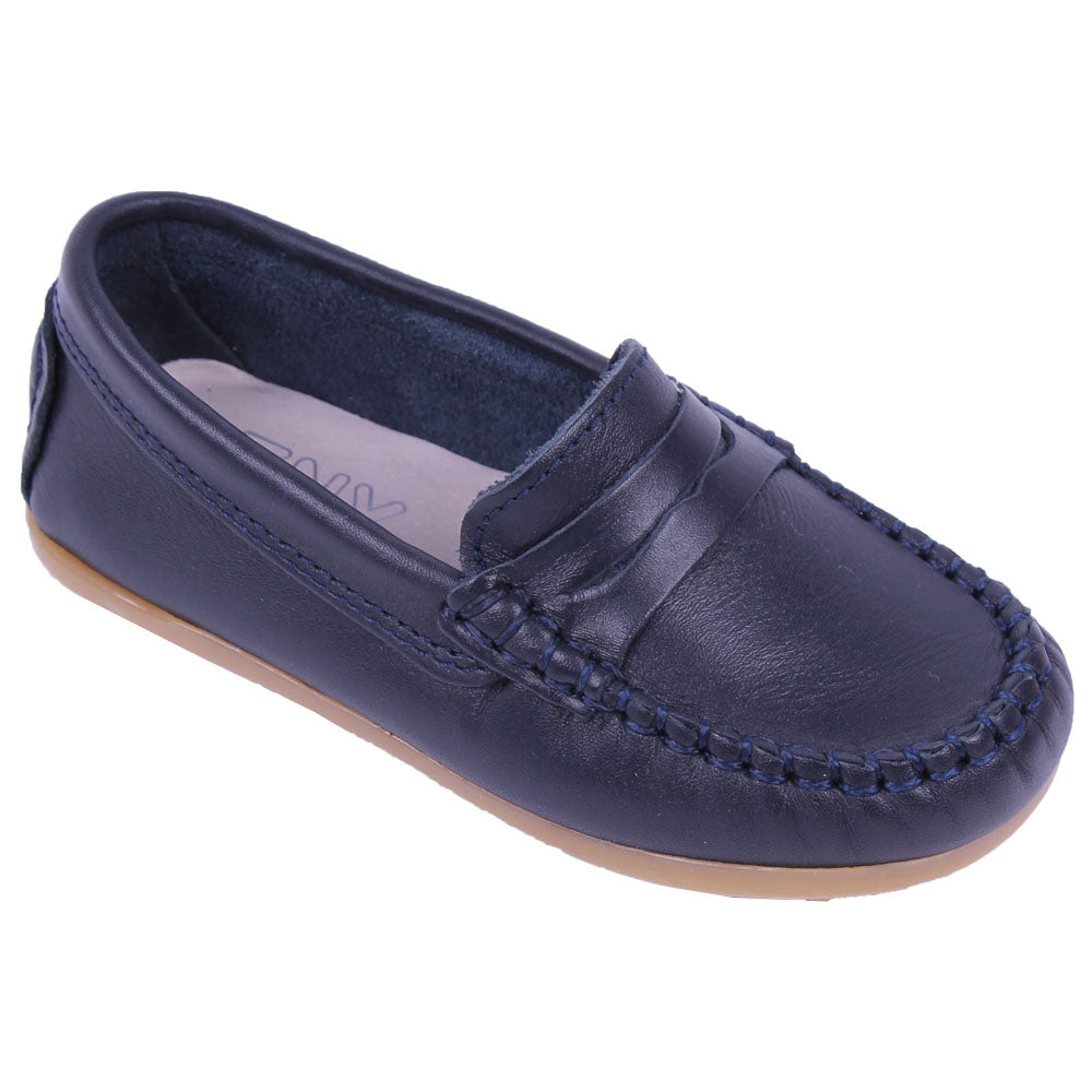 Girls navy hot sale loafers