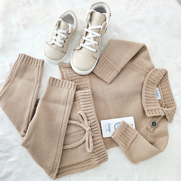 Rahigo camel two piece roll collar tracksuit