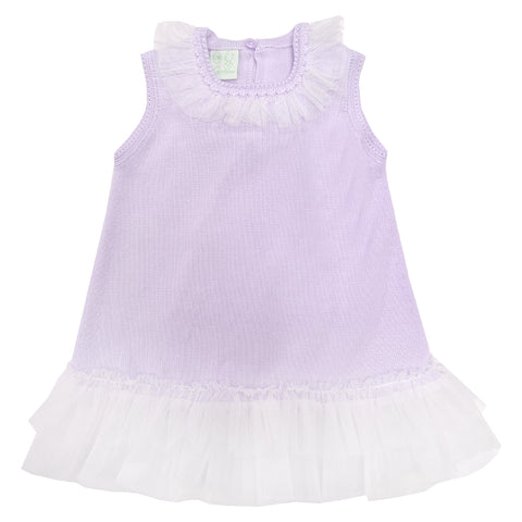 Granlei Tulle Knit Dress Lilac