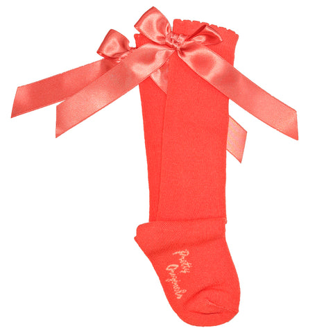 Pretty Originals Knee High Socks Coral