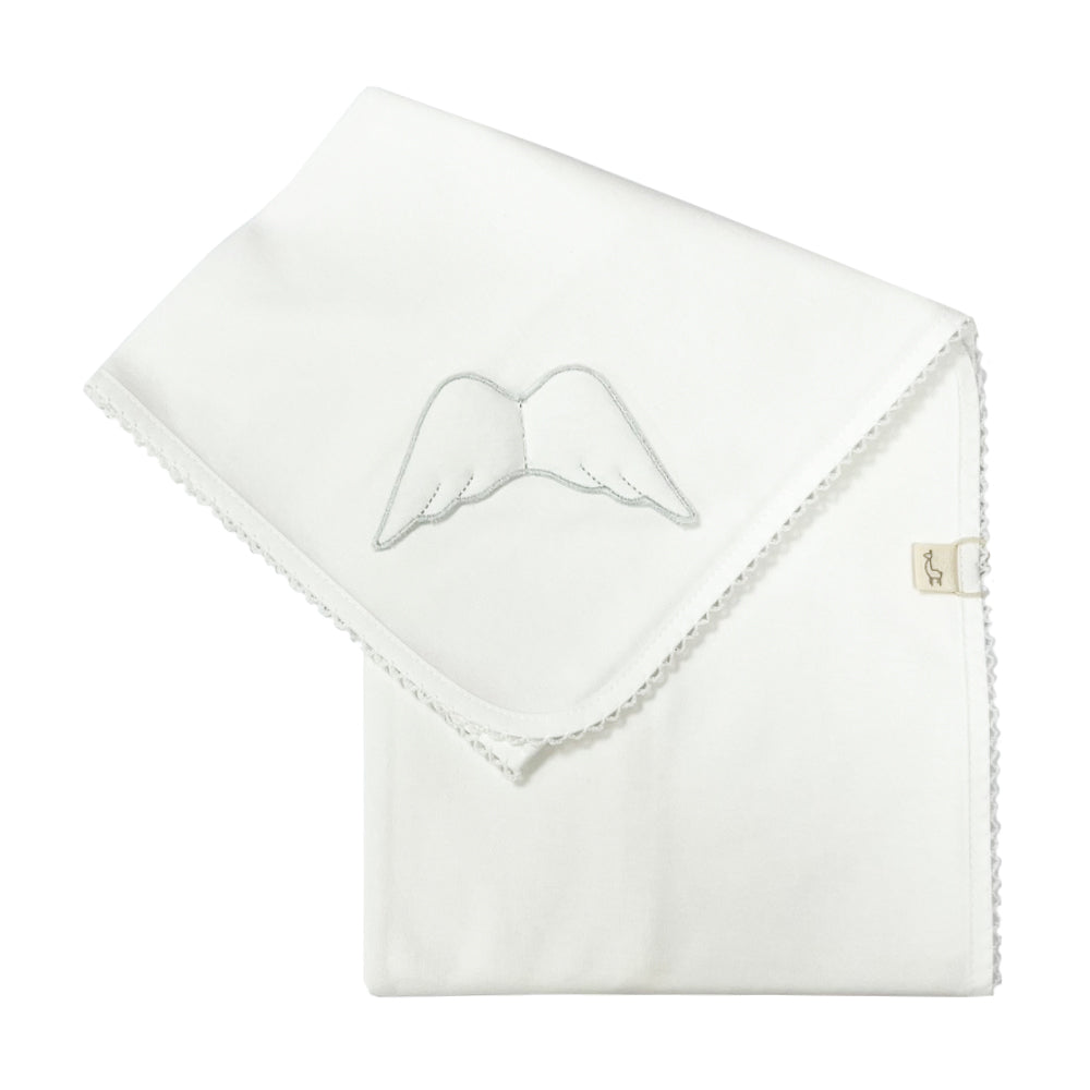 Baby Gi Cotton Wings Blanket White