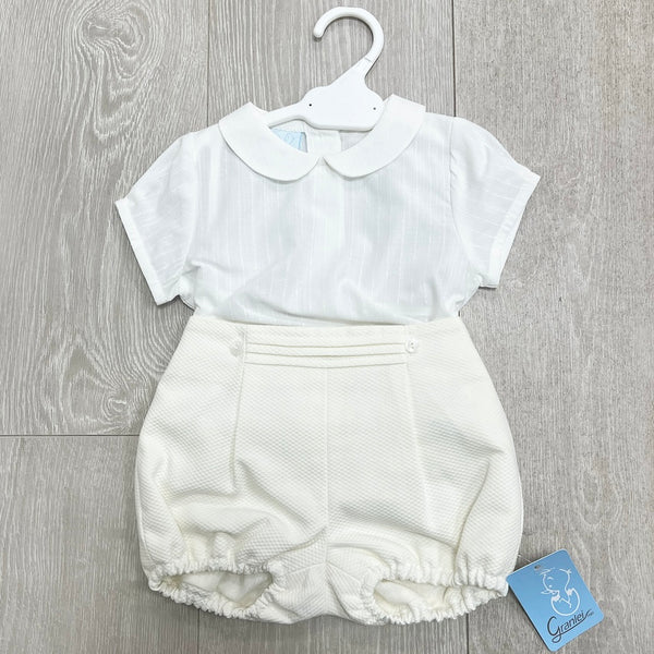 Granlei Shirt Shorts Set Cream