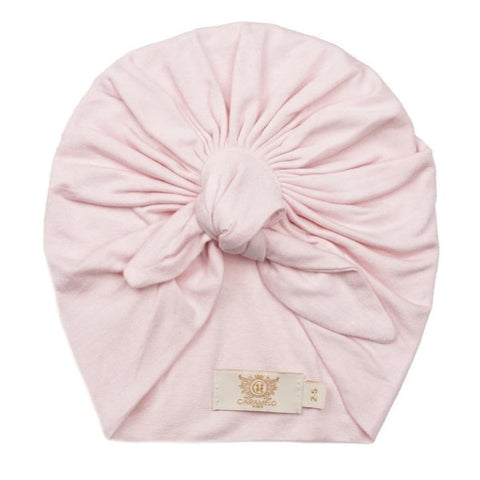 Caramelo Knot Tie Turban Pink