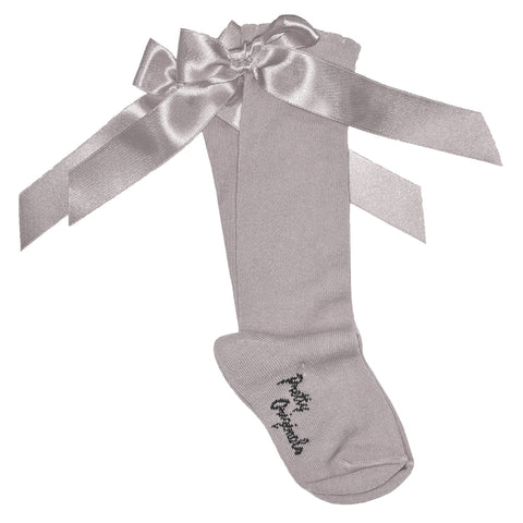 Pretty Originals Knee High Socks  Grey