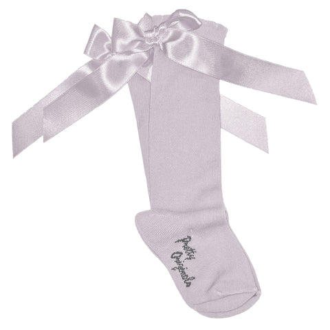 Pretty Originals Knee High Socks Pale Grey