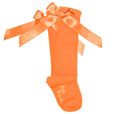 Pretty Originals Knee High Socks Orange